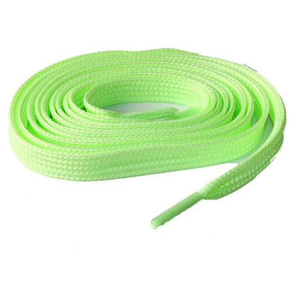 スポーツに最適 スニーカーなど 夜光タイプ カジュアル シューレース 平紐 靴紐 靴ひも#80CMネ...