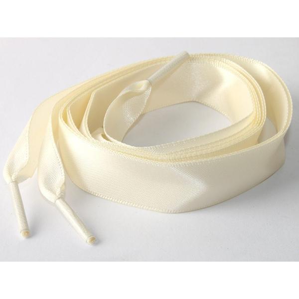 レディースファッション 光沢感 シューレース カジュアル エレガント リボン 平紐 靴紐 靴ひも 8...