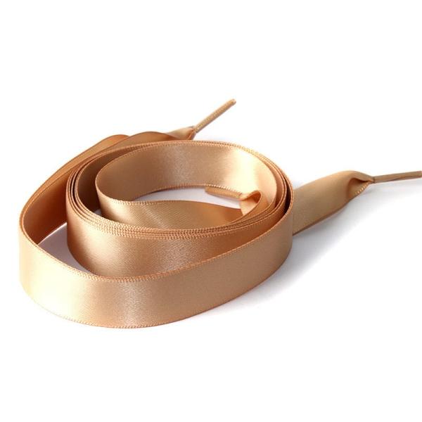 レディースファッション 光沢感 シューレース カジュアル エレガント リボン 平紐 靴紐 靴ひも 8...