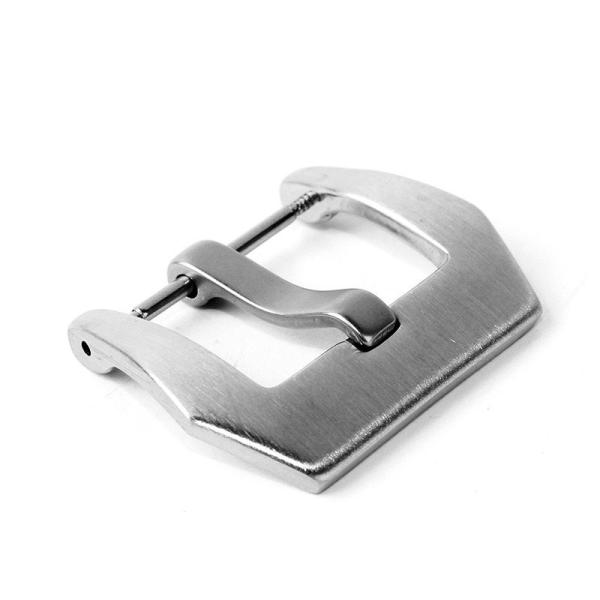 ファッション 汎用 腕時計 交換用パーツ 合金製 ヘアライン 尾錠 シルバー#幅20MM