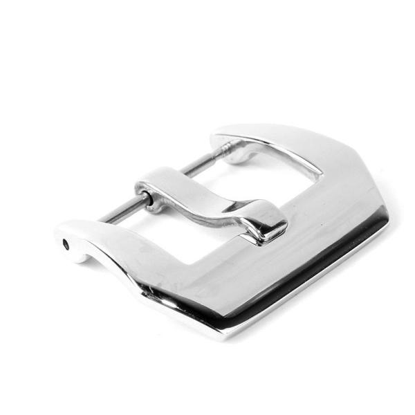 ファッション 汎用 腕時計 交換用パーツ 合金製 ツヤタイプ 尾錠 シルバー#幅24MM