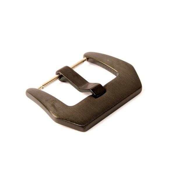 ファッション 汎用 腕時計 交換用パーツ 合金製 ツヤタイプ 尾錠 ブラック#幅20MM