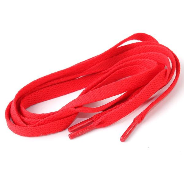 スニーカー スポーツシューズ系 平紐タイプ 靴紐 シューレース 靴ひも 70CM#レッド