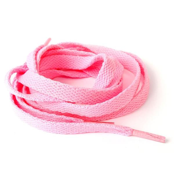 スニーカー スポーツシューズ系 平紐タイプ 靴紐 シューレース 靴ひも 70CM#ピンク