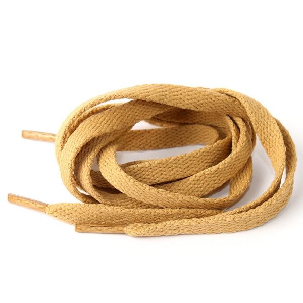 スニーカー スポーツシューズ系 平紐タイプ 靴紐 シューレース 靴ひも 70CM#カーキ