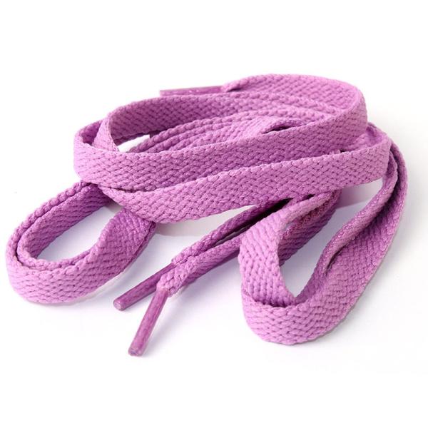 スニーカー スポーツシューズ系 平紐タイプ 靴紐 シューレース 靴ひも 70CM#バイオレット