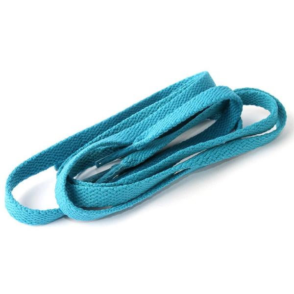 スニーカー スポーツシューズ系 平紐タイプ 靴紐 シューレース 靴ひも 70CM#シーブルー