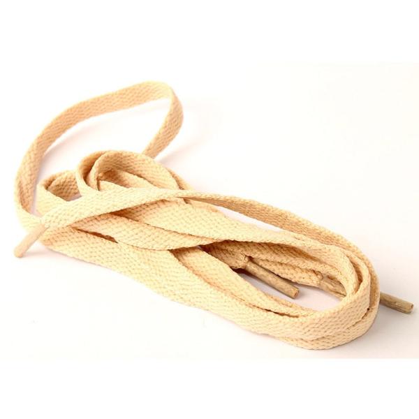 スニーカー スポーツシューズ系 平紐タイプ 靴紐 シューレース 靴ひも 70CM#ベージュ