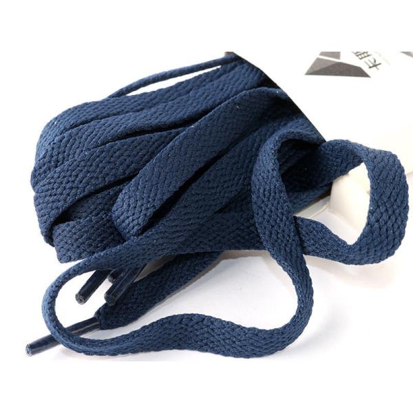 スニーカー スポーツシューズ系 平紐タイプ 靴紐 シューレース 靴ひも 180CM#ネイビー
