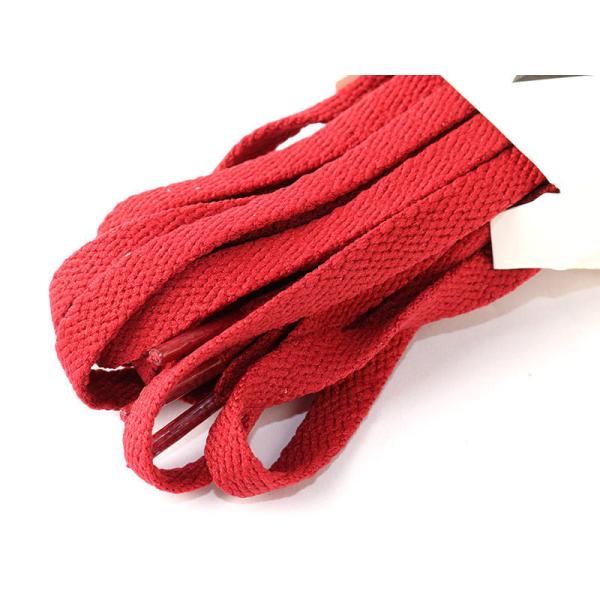 スニーカー スポーツシューズ系 平紐タイプ 靴紐 シューレース 靴ひも 180CM#ワインレッド