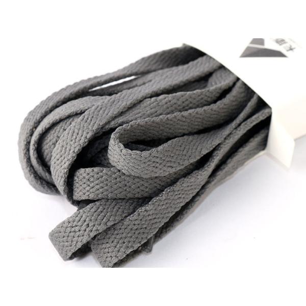 スニーカー スポーツシューズ系 平紐タイプ 靴紐 シューレース 靴ひも 180CM#グレー