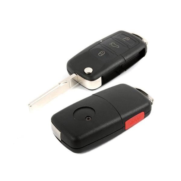 VW用 Jetta ジェッタ 4ボタン リペア 交換用 リモコン キーケース シェル ブランクキー付