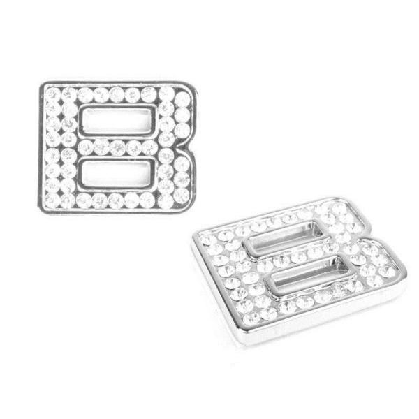 キラキラ 光る 3D立体 英字 アルファベットエンブレム ステッカー カー バイク DIY#B