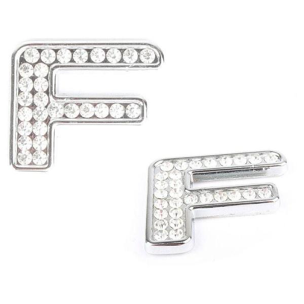 キラキラ 光る 3D立体 英字 アルファベットエンブレム ステッカー カー バイク DIY#F