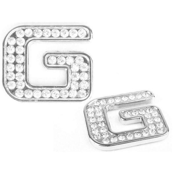 キラキラ 光る 3D立体 英字 アルファベットエンブレム ステッカー カー バイク DIY#G