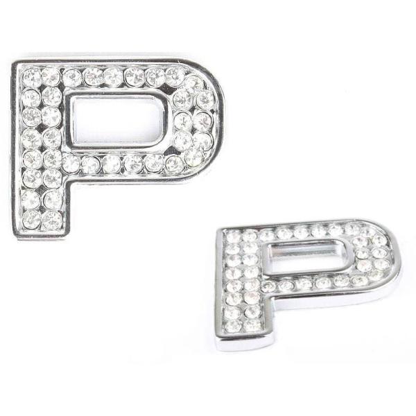 キラキラ 光る 3D立体 英字 アルファベットエンブレム ステッカー カー バイク DIY#P