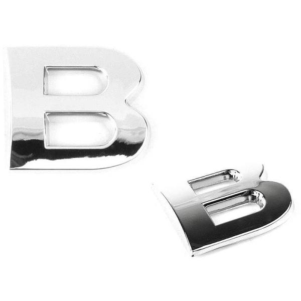 キラキラ 光る 3D立体 めっき 英字 アルファベットエンブレム ステッカー カー バイク シルバー...