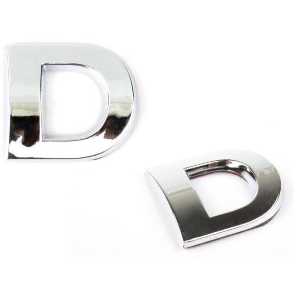 キラキラ 光る 3D立体 めっき 英字 アルファベットエンブレム ステッカー カー バイク シルバー...