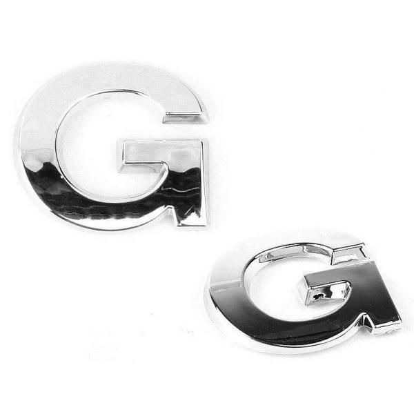 キラキラ 光る 3D立体 めっき 英字 アルファベットエンブレム ステッカー カー バイク シルバー...