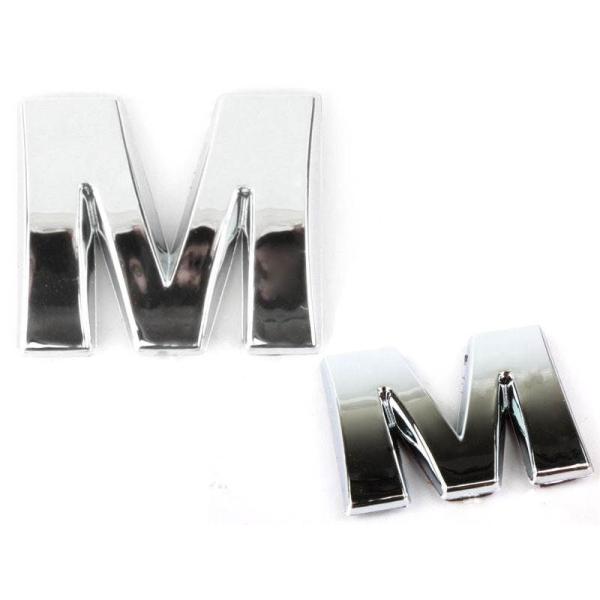 キラキラ 光る 3D立体 めっき 英字 アルファベットエンブレム ステッカー カー バイク シルバー...