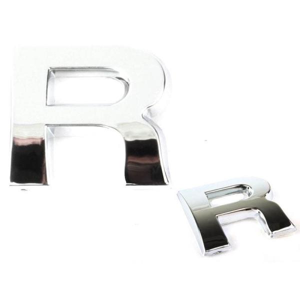 キラキラ 光る 3D立体 めっき 英字 アルファベットエンブレム ステッカー カー バイク シルバー...