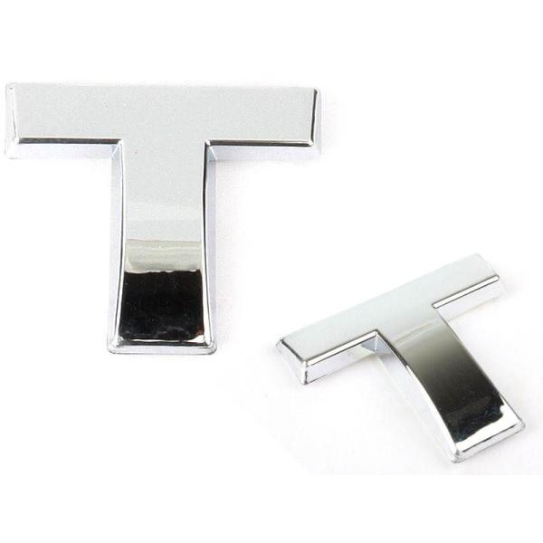 キラキラ 光る 3D立体 めっき 英字 アルファベットエンブレム ステッカー カー バイク シルバー...