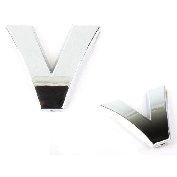 キラキラ 光る 3D立体 めっき 英字 アルファベットエンブレム ステッカー カー バイク シルバー...