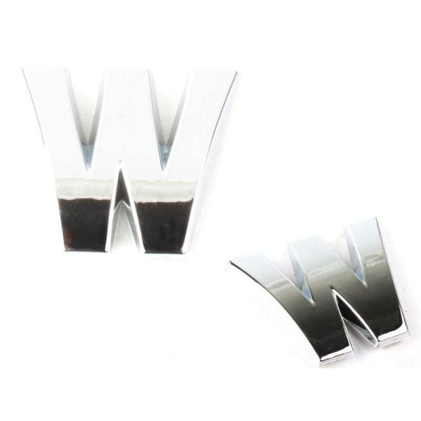 キラキラ 光る 3D立体 めっき 英字 アルファベットエンブレム ステッカー カー バイク シルバー...