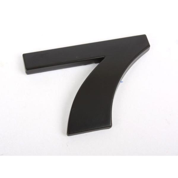 7 数字 アルファベットエンブレム ステッカー マットブラック