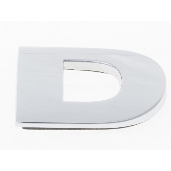 メッキ 銀色 3D立体 アルファベットエンブレム ステッカー カー バイク シルバー#D