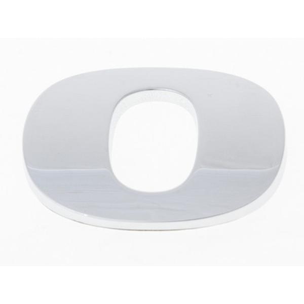 メッキ 銀色 3D立体 アルファベットエンブレム ステッカー カー バイク シルバー#O