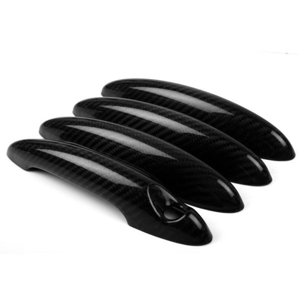 ミニクーパー用 R60用 ドライカーボン製ドアノブカバー ドアハンドルカバー Mini Cooper...