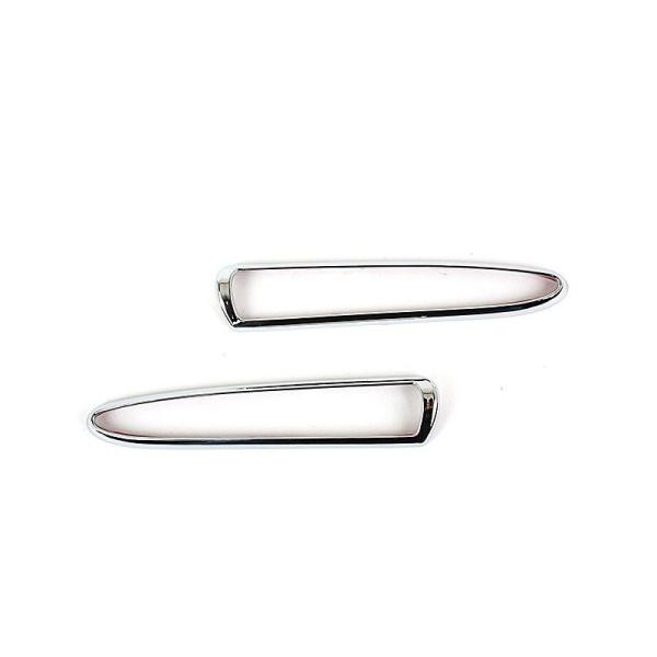 ジャガー用 XJ8 XJR X350クロームメッキ サイドマーカートリム ベゼルカバー