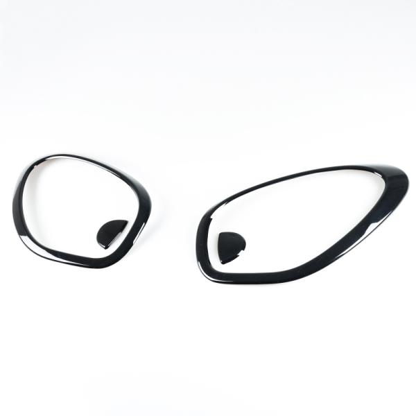 ミニクーパー用 R60 R61用 2010-2016 光沢グロスブラック ヘッドランプリム フロント...