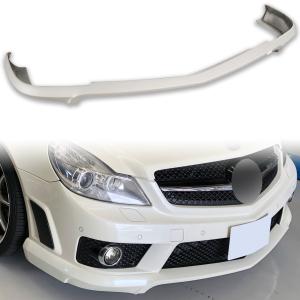 純正色塗装 メルセデスベンツ用 SLクラス R230 SL63 SL65 AMG 後期用 フロント リップスポイラー 2009-2012 FRP材質 C｜piii