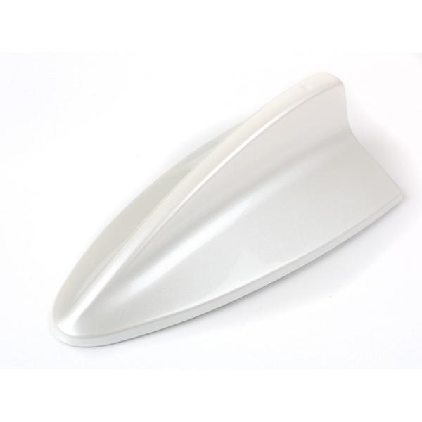 汎用タイプ BMW用 ルック 塗装済みダミーアンテナ ホワイト シャークフィン トヨタ用 ホンダ用 ...