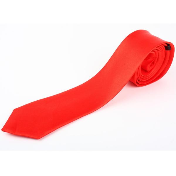ファッション小物 衣装 コスプレ で可愛い細ネクタイ#レッド