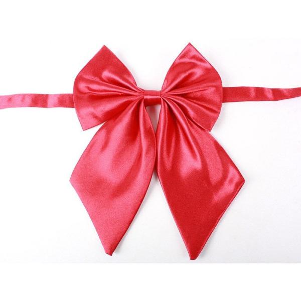 スクールリボン レディーズ 無地 制服 正装#真紅