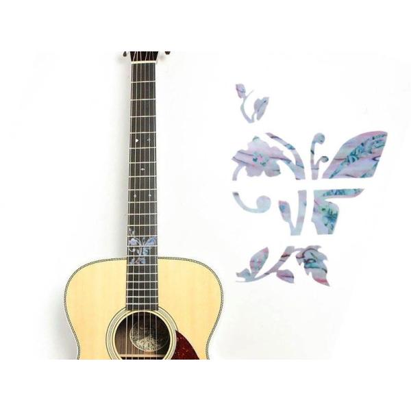 ギターインレイスタイルデコステッカー#蝶