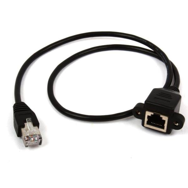 LAN ケーブル ネット 延長 コネクター 60cm ねじ穴あり