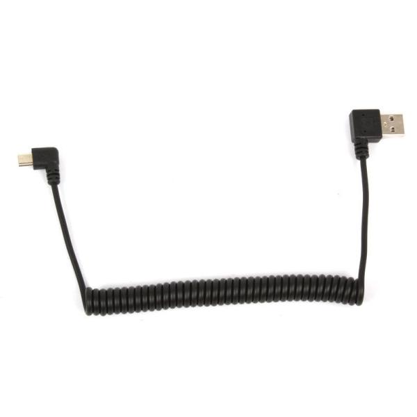 L型90度USBオス TO ミニUSBオス 変換ケーブル