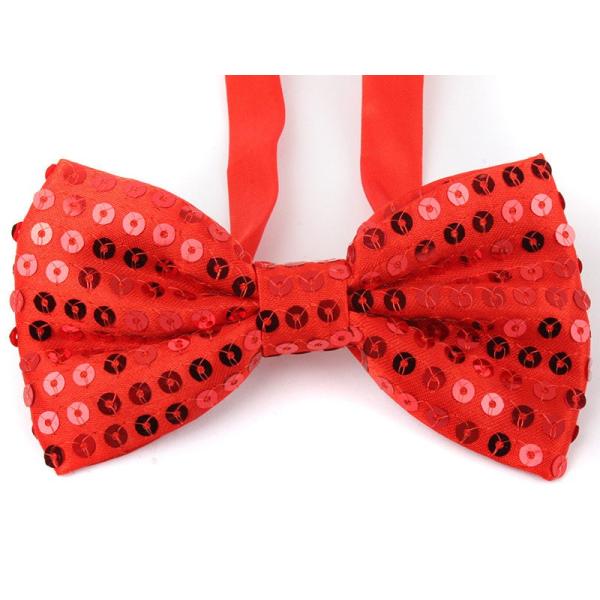 スパンコールモチーフ 蝶リボン コスプレ 発表会イベント用#レッド