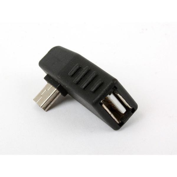 Mini USB to USBメス OTGオス データ転送 右向き