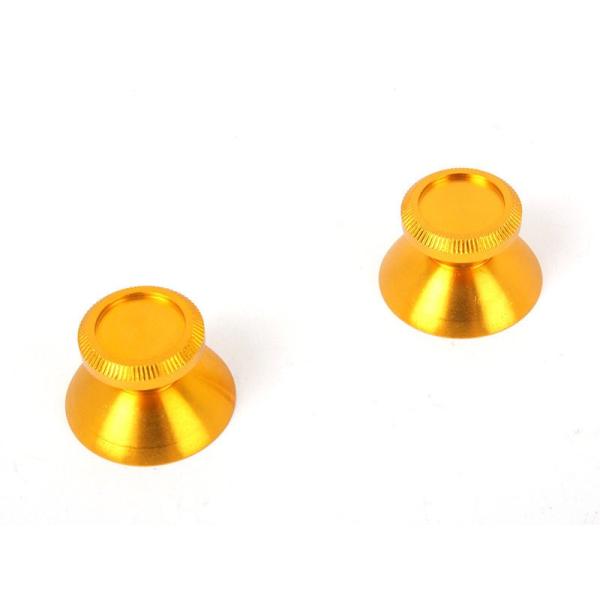 金属製 PS4 XBOX ONE兼用 コントローラー用交換アナログスティック#ゴールド