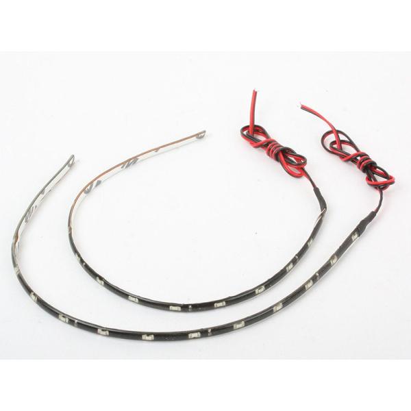 側面発光 高輝度SMD LEDテープライト ストリップライト 30cm15連 2本セット レッド