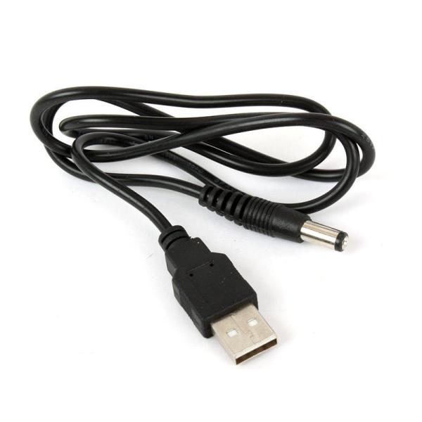 DC5.5オスto USBオス 充電用ケーブル 70cm