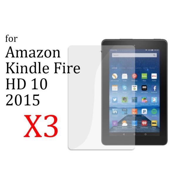 Amazon Kindle Fire HD 10 2015 高光沢 前面フィルム 液晶保護シート 3...