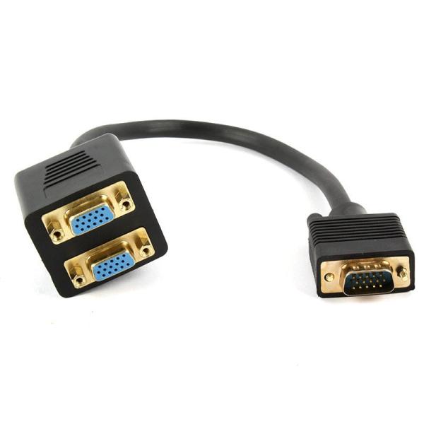 VGA 15ピン 1入力2出力 分岐ケーブル