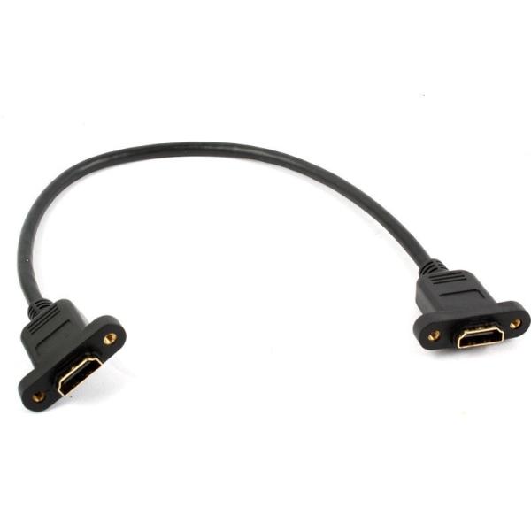 HDMIメス to メス延長ケーブル ネジ止め式 30センチ