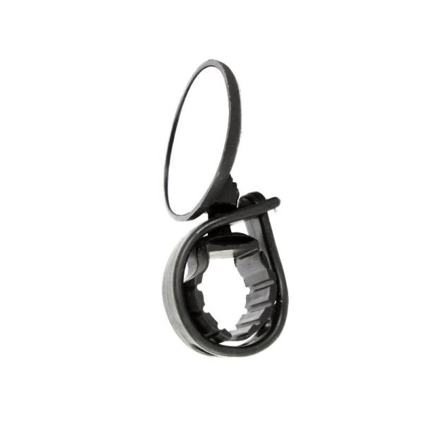 自転車 ハンドルー 補助ミラー サイドミラー 角度調整可能#ブラック